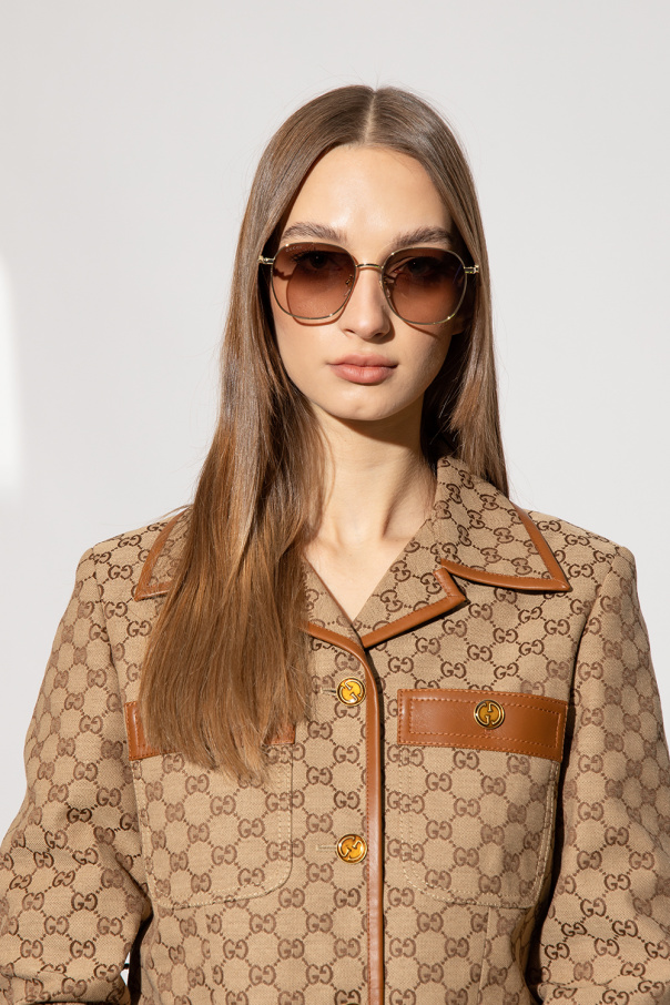 gucci logo sunglasses womens